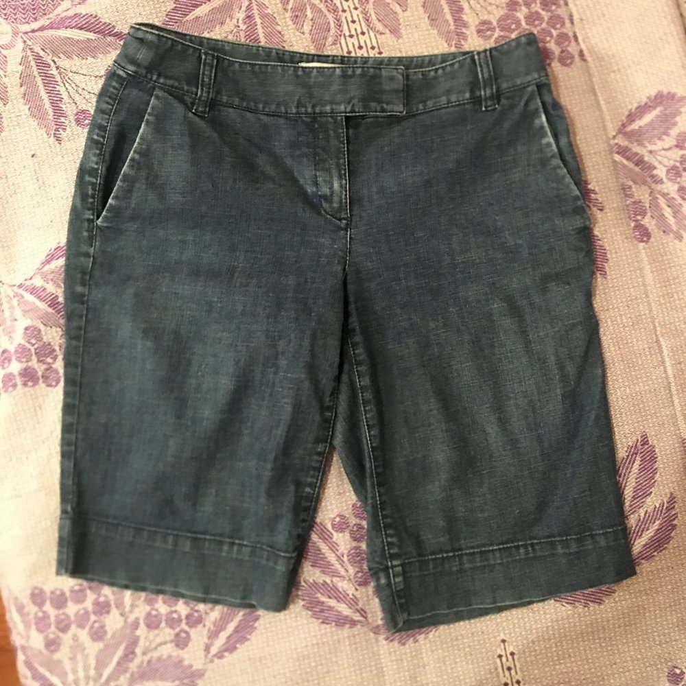 LOFT Denim Bermuda Shorts - Size 2